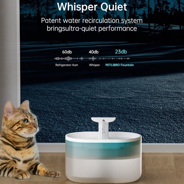 25L Automatic USB Rechargeable Pet Water Dispenser with Quiet for Small and Medium Dogs Cats