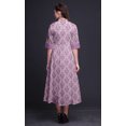 thumbnail image 3 of Bimba Robe à Manches Roulées pour Femmes à Imprimé Floral, Col Mandarin, Chemise Boutonnée - Grand, 3 of 5