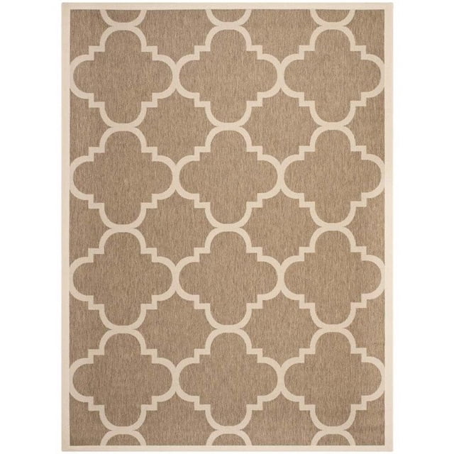 Safavieh Courtyard Tapis Intérieur Extérieur Marron - 9 Pieds x 12 Pieds