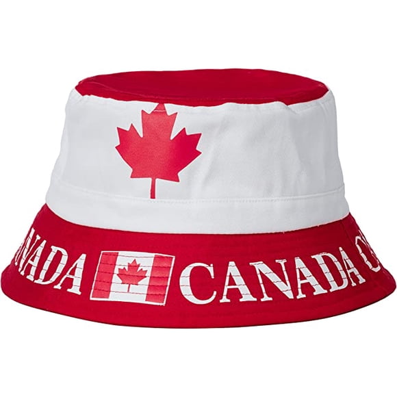 Canada, Chapeau Bob Canadien, Canada Drapeau du Pays Canadien Chapeau Bob Adulte Casquette Canada Chapeau Bob Tuque Chapeaux Bob pour Hommes et Femmes, Casquette de Jardin Fierté Canadienne pour Protection Solaire