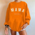 thumbnail image 1 of Qertyioot Chemises à Manches Longues pour Femmes, Mode Femmes Confortable Décontracté Chandail à Lettres Imprimé Col Rond T-Shirt Blouse Hauts, 1 of 4