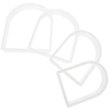 Raindrops 4Pcs Fondant Mould Plastic Cake Decoration Tools For Families Pastry Shop Use