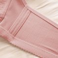 thumbnail image 5 of Birdeem Womens Non Steel Ring Style Printed Gathered Middle Button Breathable Underwear Daily Bra, 5 of 5