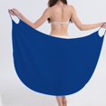 thumbnail image 3 of Ladies Sling Midi Dress Asymmetric Solid Color Slim Fit Backless Vacation Outfit, 3 of 7
