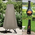 thumbnail image 4 of Waterproof Chiminea Cover, Dust Prevention, 210D Oxford Cloth, Fits Most Fire Pits, Versatile, Easy To Use, For Gardens, Balconies, 4 of 8