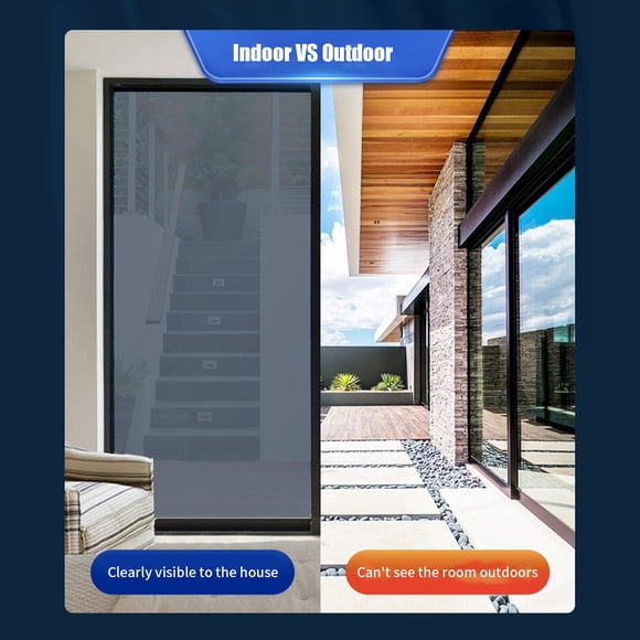 Danhjin Window Film Shaded Window Film Window Security Cover for Glass Removable Opaque Room Darkening Dark Out Window Cover Tint Shades for Home Day Sleep Light Blocker