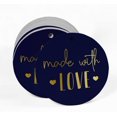 thumbnail image 2 of Inkdotpot Pack Of 100 Made With Love Text Favor Paper Tags Craft Real Gold Foil Hang Tags, 2 of 6