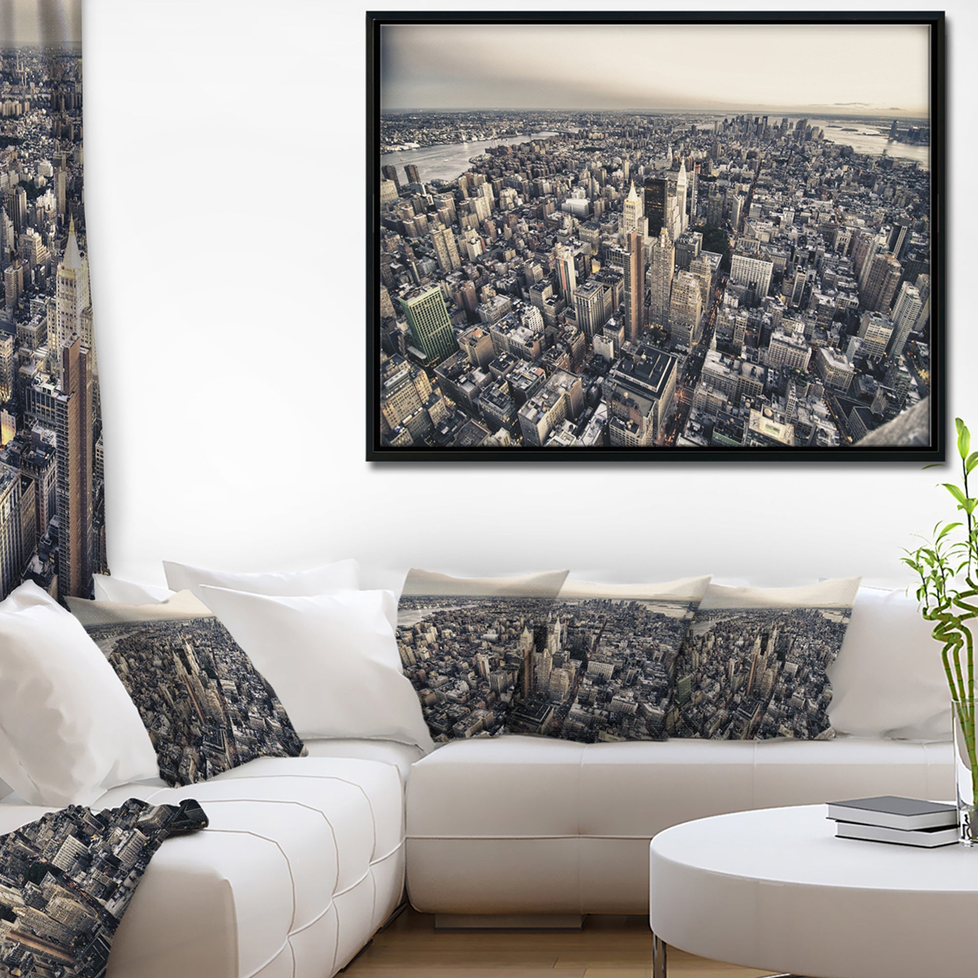 Design Art Architecture Et Couleurs De New York  Sur Toile Encadrée
