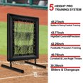 thumbnail image 5 of Baseball Pitching Net - 9-Hole Adjustable with Hit Zone Goal (Black) - Portable Softball Trainer - Includes Carry Bag & Anchor Kit - Professional Team Practice Rebounder, 5 of 5