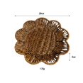 thumbnail image 3 of Rongfmy Artificial Rattan Fruit Basket Snack Basket for Cafes Festivals Housewarming 28cmx4cm, 3 of 9