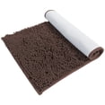 thumbnail image 2 of Hitime Soft Chenille Bath Mat Grey 20x30 Quick Dry Machine Washable Bathroom Runner - Ultra Absorbent Non-Slip Backing Bath Rug Mat - Brown, 2 of 10