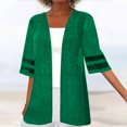 thumbnail image 2 of Open Front Cardigan for Women Short Sleeves Lightweight Dressy Cardigan Casual Fall Jacket Tops, 2 of 5