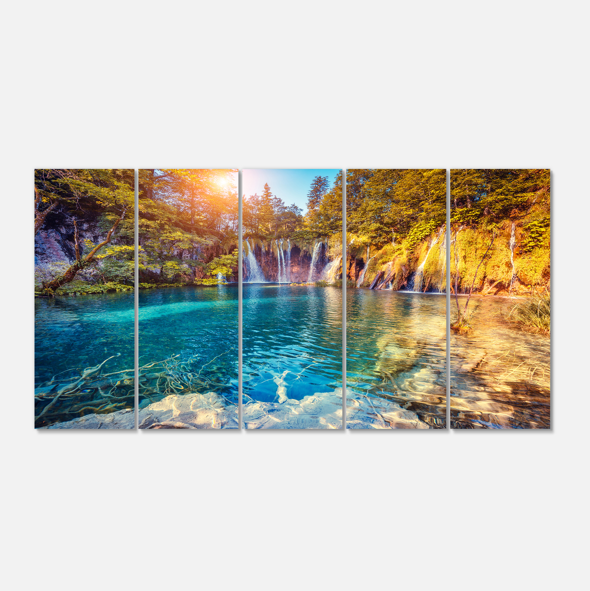 Tableau imprimée sur toile photographie Design Art Eau et soleil