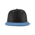 thumbnail image 2 of Top Headwear Flat Bill Adjustable Snapback Cap - Black/Light Blue, 2 of 2