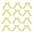 thumbnail image 3 of Meitianfacai 12pc Velvet Christmas Tree Bow Decoration Wreath Bow Decoration, Yellow, 3 of 5