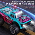 thumbnail image 4 of Bruce&Shark KF23 1:20 Remote Control Car, 2WD Off-Road RC Truck with 2 Rechargeable Batteries, 2.4Ghz, LED Lights, Spring Suspension, for Racing & All Terrain, 4 of 14