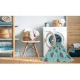 thumbnail image 2 of Ahgly Tapis Rectangulaire Lavable en Machine Intérieur Transitionnel Bleu, 2 Pieds x 4 Pieds, 2 of 7