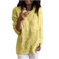 thumbnail image 2 of LSLJS Chandail à Col Rond pour Femmes, Décontracté, Ample, Chandail à Enfiler, Hauts, Manches Longues, T-Shirt, Chemisiers, Sport, Chandail à Enfiler, Tenue de Détente, 2 of 5