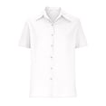 thumbnail image 4 of Timegard Womens Shirts Plus Size Cotton Linen Notched V-Neck Button down Short Sleeve Casual Loose Top, 4 of 6