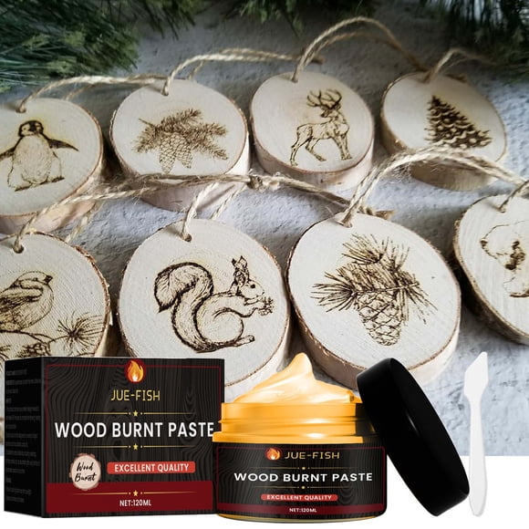 RKSTN Kitchen Utensils Wood Burning Paste Camping Outdoor Wood Cloth Combustion Supporting Gel DIY Pyrography Wood Burning Paste 120ml Kitchen Utensils