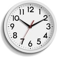 thumbnail image 1 of YOPTOP Wall Clock  Modern Wall Clocks Battery Operated  10 Inch Simpel Silent Non-Ticking Clock Decorative for Kitchen  Office  Outdoor  Bedroom  Living Room  School  Classroom,white, 1 of 6
