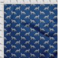thumbnail image 3 of oneOone Polyester Lycra Fabric Fox Block Printed Fabric 1 Yard 56 Inch Wide, 3 of 4
