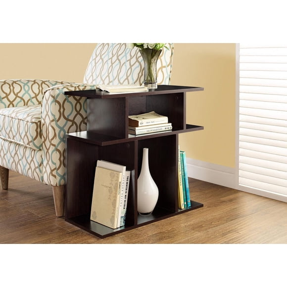 Monarch Specialties Accent Table, Side, End, Nightstand, Lamp, Living Room, Bedroom, Laminate, Brown, Contemporary, Modern