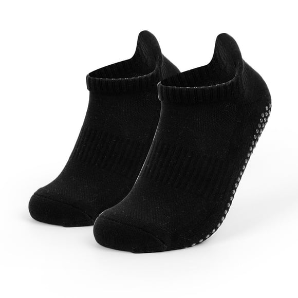 Ersazi Chaussettes à la Cheville pour Femmes Chaussettes pour Femmes Couleur Unie Douces Absorbant la Sueur Respirantes en Coton Chaussettes Courtes en Liquidation Noir G