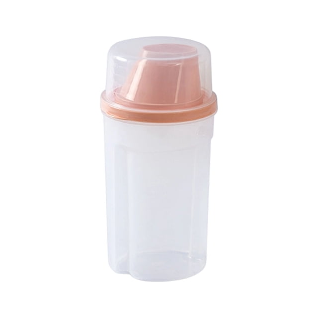 Airtight Dry Food Dispenser with Measuring Cup and Funnel Spout for Kitchen Pantry Organization