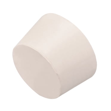 Unique Bargains White Tapered Shaped Solid Rubber Stopper for Lab Tube Stopper Size #12
