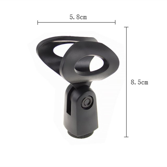 Universal Microphone Clip Clamp with Adapter for Handheld Mic Mount Holder Stand