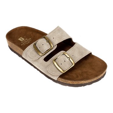 WHITE MOUNTAIN Sandale à Enfiler Helga pour Femme, Taupe Pâle, 10 M US
