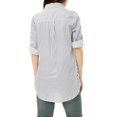 thumbnail image 3 of INSPIRE CHIC Women's Button Down Roll-up Long Sleeves Lapel Collar Shirt, 3 of 5