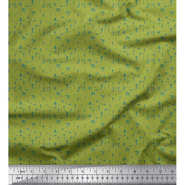 Soimoi Velvet Fabric Dots Shirting Print Fabric by The Yard 58 Inch Wide