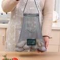 thumbnail image 4 of YIMWNYI Kitchen Fruit And Vegetable Storage Mesh Bag, Multi-purpose Hanging Bag for Kitchen, Bathroom, Living Room, Durable and Washable, Large Capacity for Vegetables and Plastic Bags, 4 of 6