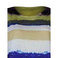thumbnail image 4 of Innerwin Hauts à Rayures T-Shirt Femme Tenue d'Intérieur Manches Courtes T-Shirt Ample Jaune 4TG, 4 of 8