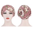 thumbnail image 4 of JUNWELL Couvre-Chef de Chimiothérapie et Cancer pour Femmes, Bonnet Turban Tressé, Couvre-Cheveux Torsadés, Enveloppe, 4 of 5