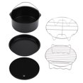 thumbnail image 2 of 7Inch 5pcs/set Air Fryer Accessories Kit Pizza Pan Cake Barrel Metal Holder Cooking Tools, 2 of 14