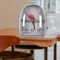 thumbnail image 3 of Bird Carrier Bag Cage Parrot Pet Backpack Portable with Standing Perch Approved Gray, 3 of 6