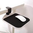 thumbnail image 2 of Adjustable Mouse Pad Clip On Tray Adjustable Desktop Device Holder Table Mount for Work Home White, 2 of 9