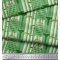 thumbnail image 2 of Soimoi Silk Fabric Buildings Architectural Print Sewing Fabric Yard 42 Inch Wide, 2 of 5