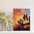 thumbnail image 2 of Qisvanset Old English Sheepdog Canvas Print 12x16 Inch Hallway Decor, 2 of 8