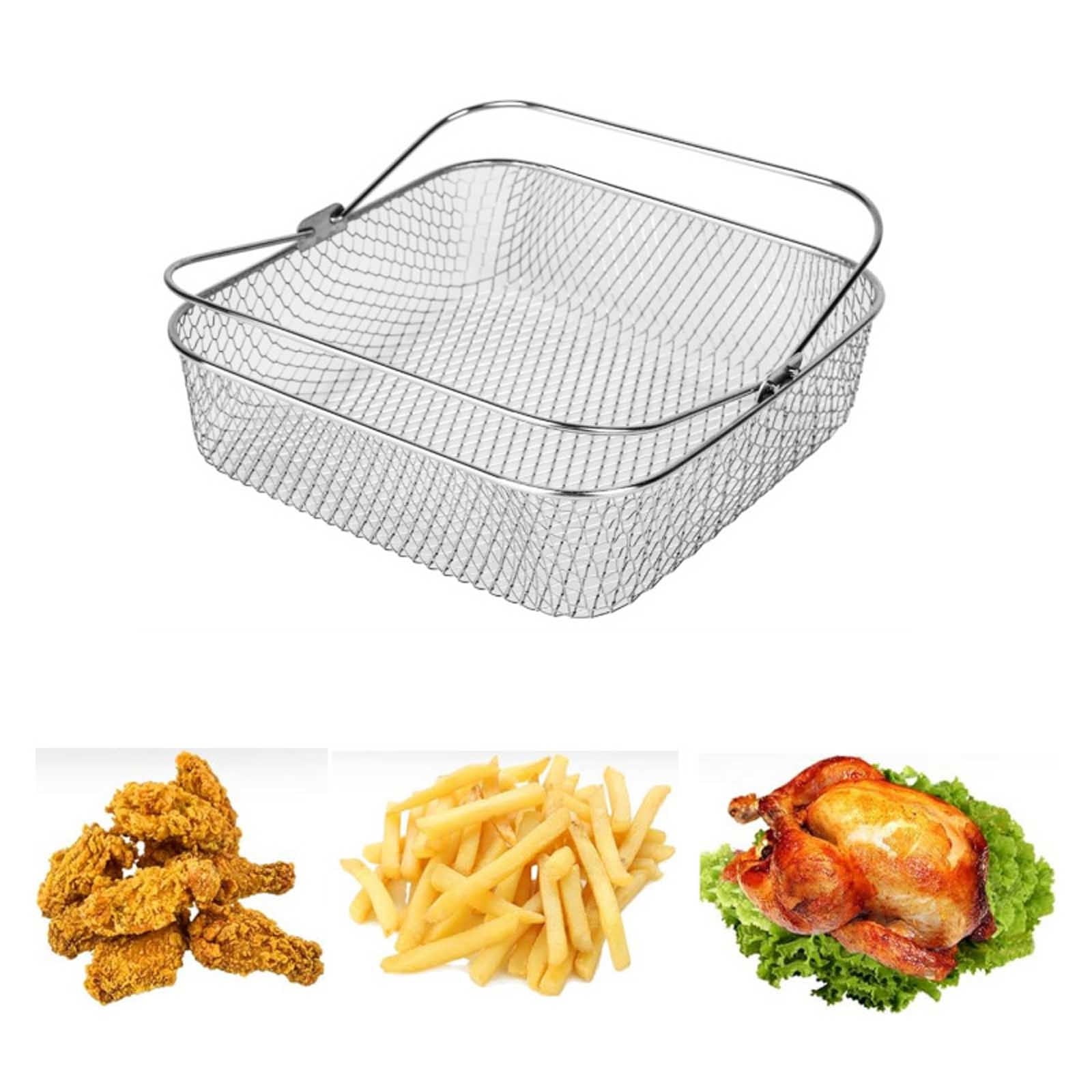 Dvkptbk Frying Basket Fryer Accessories Mesh Basket Breathable Mesh Basket Food Frying Kitchen Essentials