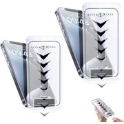 Nearlyas Invisible Screen Protector, Grasoftness Invisible Screen Protector -Fingerprint-Proof Dust Free without Bubbles, Durable Screens Armor Pro for iphone (2Pcs* Privacy+HD,for 15Plus)