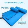 thumbnail image 2 of 2 Pcs Microfiber Towel Super Absorbent and Durable for Travel and Sports, 2 of 3