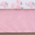 thumbnail image 4 of The Peanutshell Pink Floral Crib Bedding Set for Baby Girls, 3 Piece Nursery Set, Pink, 4 of 5