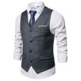 thumbnail image 3 of Gilet de Costume Formel Automne Hiver pour Hommes, 3 of 4