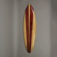 thumbnail image 3 of Lot de 3 Tentures Murales de Planche de Surf en Bois Rayé Peintes à la Main - Pièces d'Accent d'Art de Décoration de Plage - Chacune de 32 Pouces de Long - Parfaites pour les Chambres et les Salles de Bains, 3 of 5