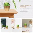 thumbnail image 2 of Plants Pot Metal Planter Modern Style Flower Pot Indoor Plants Succulents Planting Container, 2 of 8