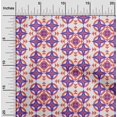 thumbnail image 2 of oneOone Viscose Jersey Light Red Fabric Geometric Sewing Craft Projects Fabric Prints By Yard 60 Inch Wide, 2 of 4